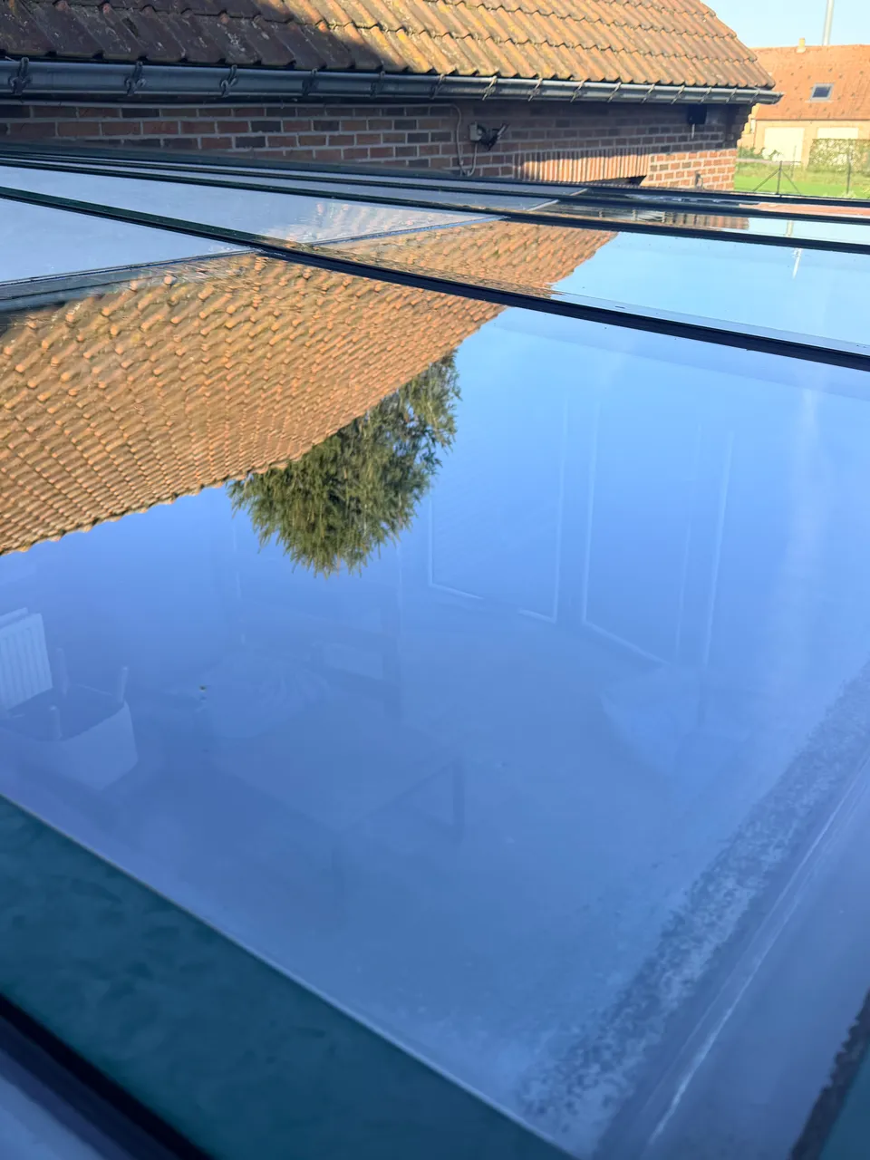 toit véranda en verre