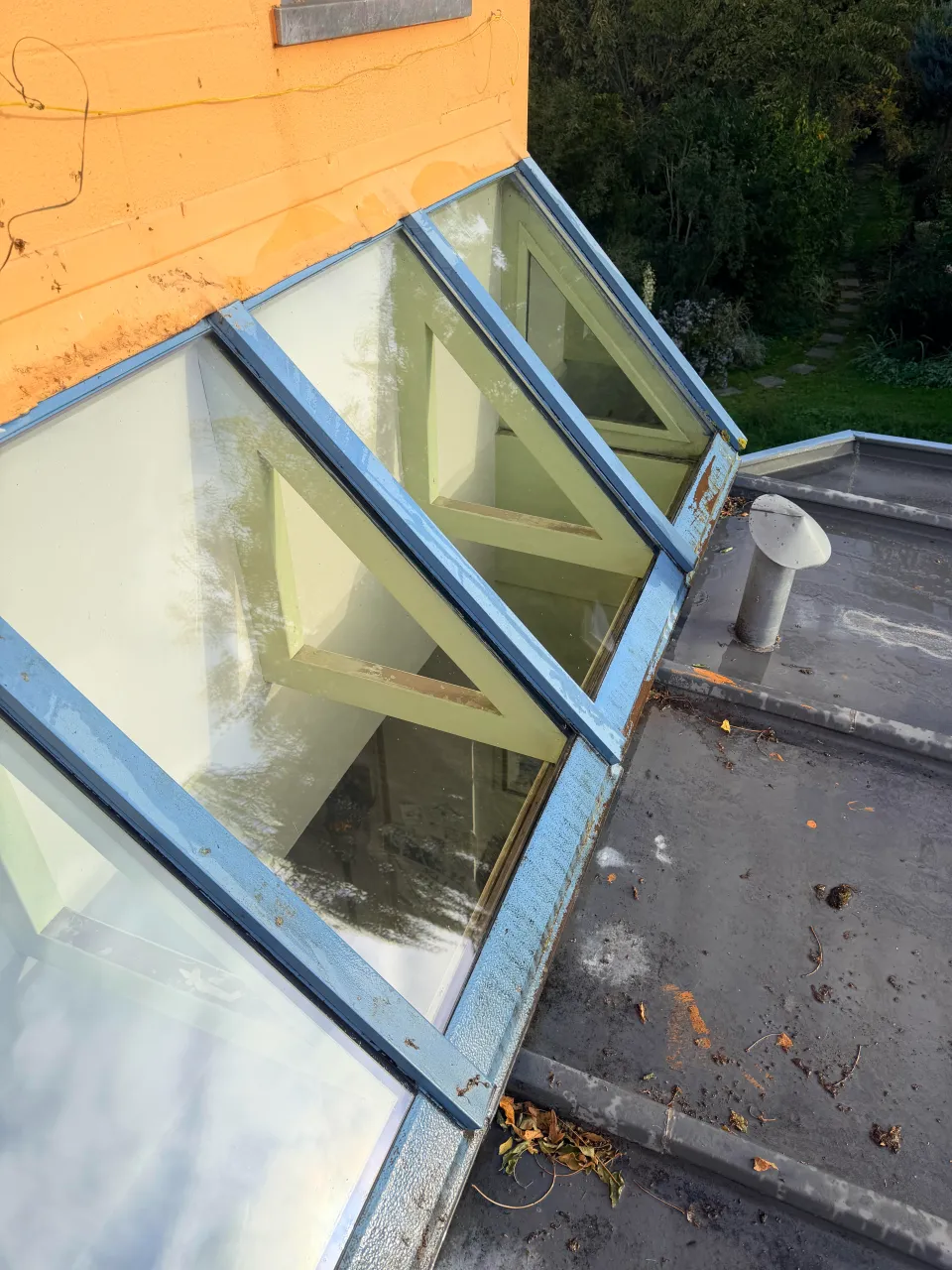 Nettoyage de toit vitré sur maison de maître à Tournai, par Mycleanglass